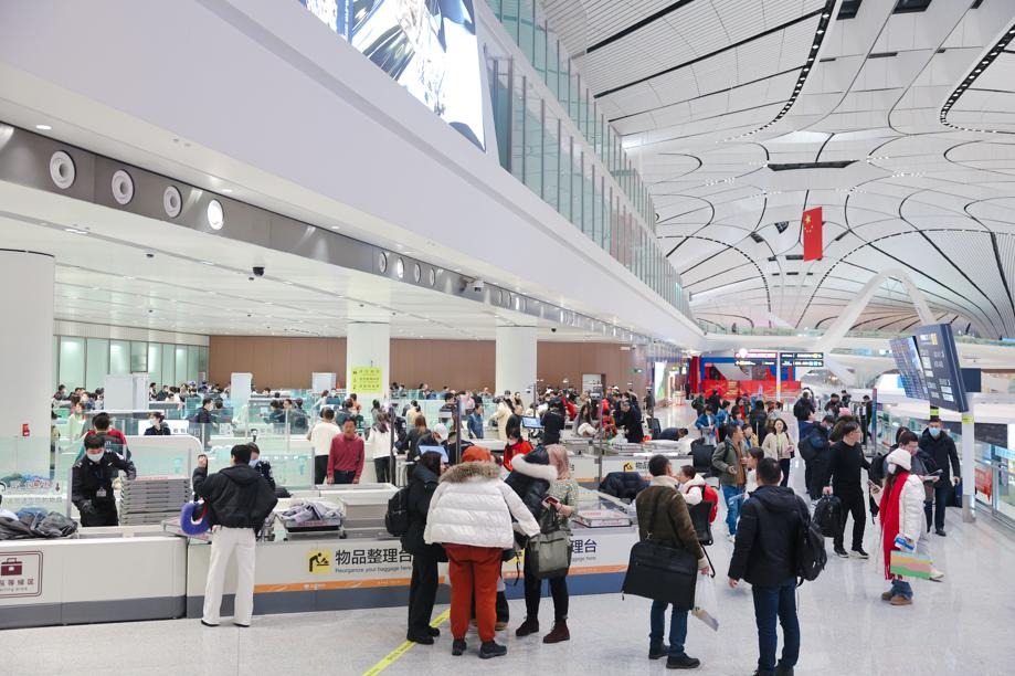 Daxing Airport to handle over 5 million passenger trips during Spring Festival travel rush