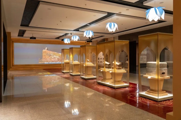 Sarira boxes unearthed from Longquan Temple on display in Shanxi