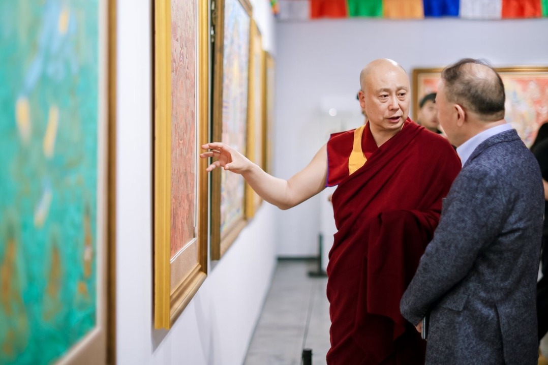Thangka art on show to celebrate Regong tradition and new cultural organization