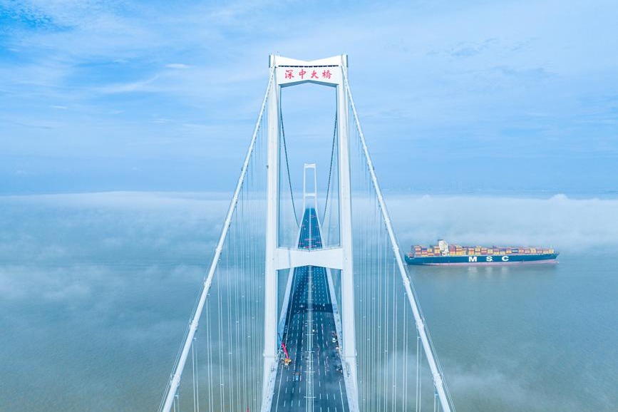 Shenzhen-Zhongshan Link passes construction acceptance
