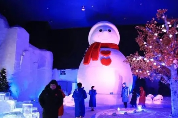 World's largest indoor ice, snow theme park opens in China's Harbin