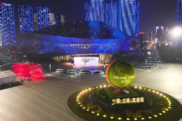 "Dalian Night" dazzles with spectacular drone performance