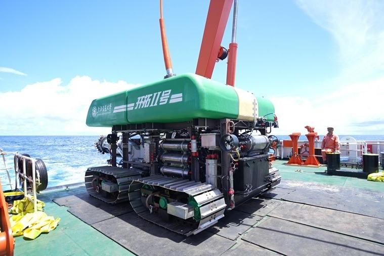 China's deep-sea heavy-duty mining vehicle reaches record depth in sea trial