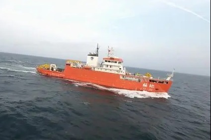 China-made icebreaker research vessel delivered in Guangzhou