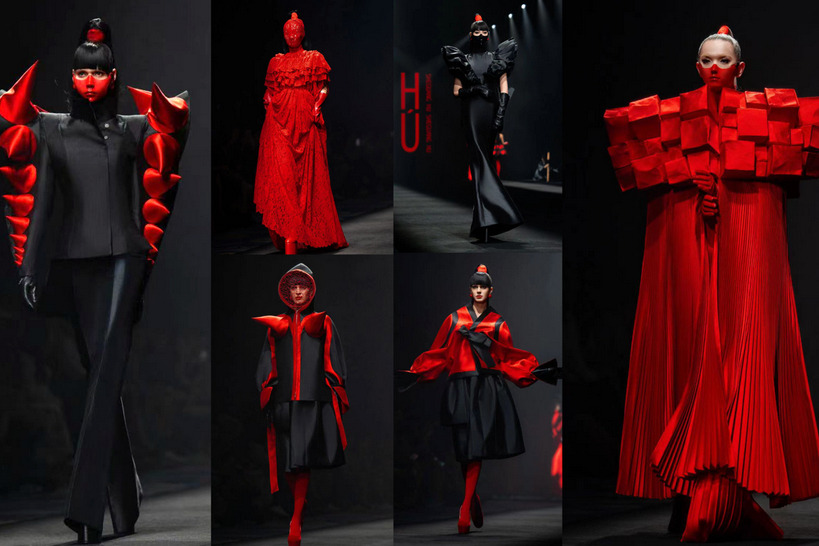 Hu Sheguang debuts new haute couture collection in Beijing