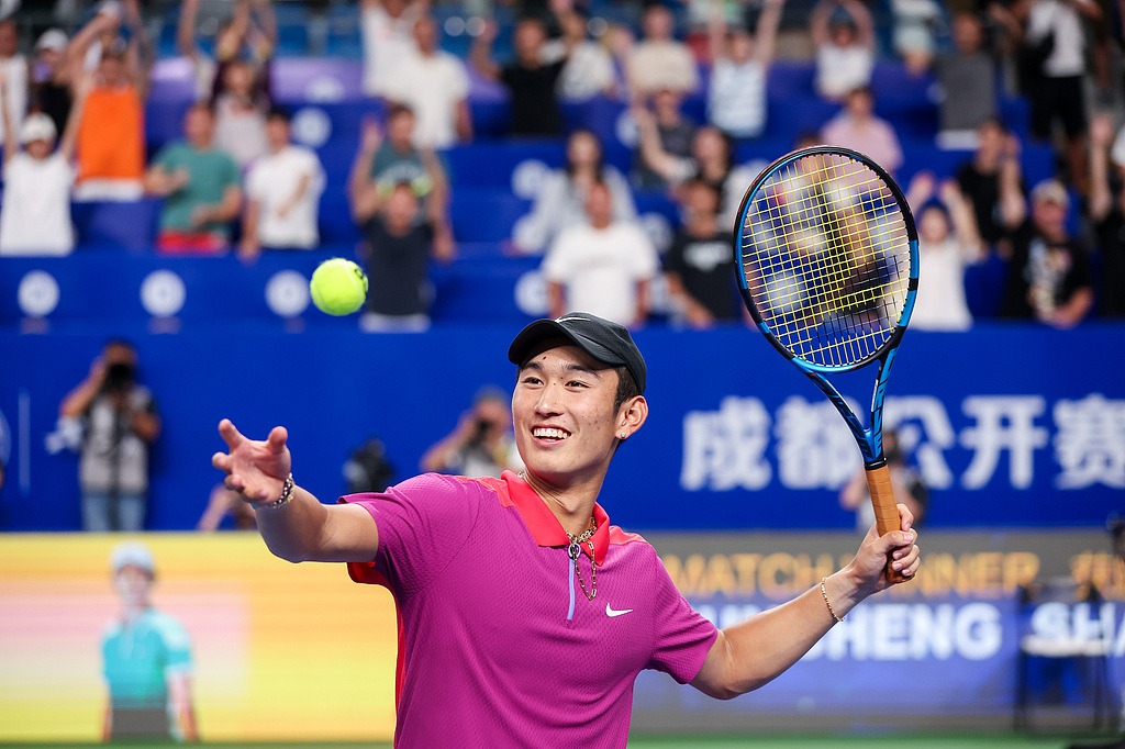 China's Shang reaches first ATP tour final in career at Chengdu Open