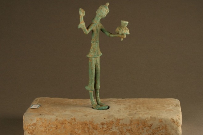 5th-6th-century bronze figurine celebrates joy of dancing