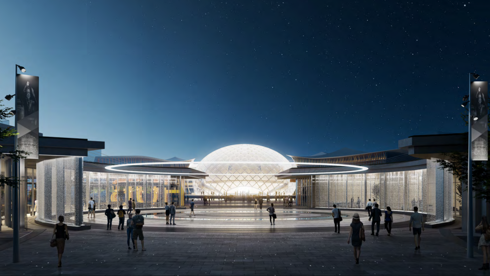 US architect visits ongoing Wuxi Symphony Hall project