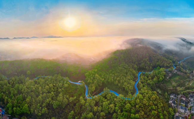 Zhoushan's Donghai Sky Corridor Tourist Area named national natural oxygen bar