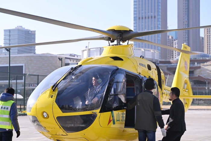 Qingdao launches helicopter shuttle service to airport