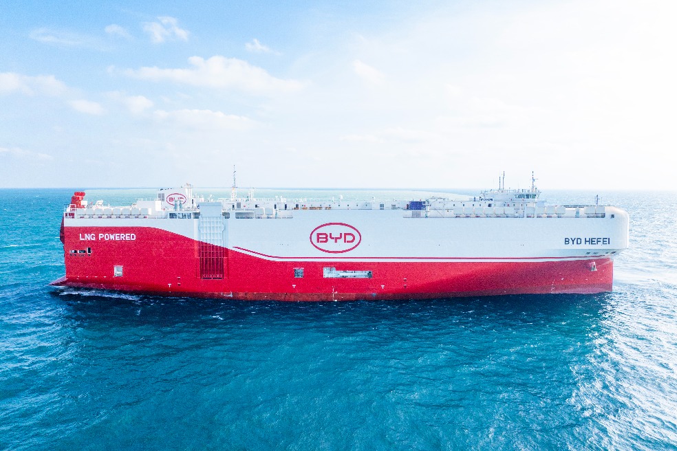 BYD's green PCTC enhances Chinese auto exports