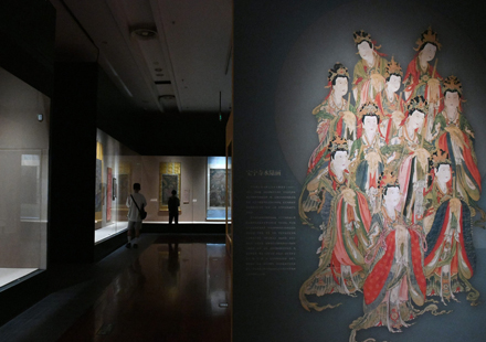 Guangdong exhibit highlights Buddhist ritual paintings