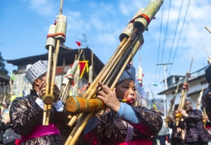 Guizhou's Miao people celebrate annual Lusheng Festival