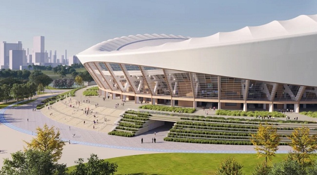 Construction of Wuxi Olympic Sports Center in full swing