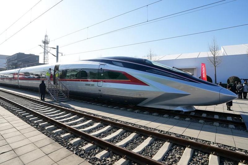 World's fastest high-speed train undergoing type tests in Beijing