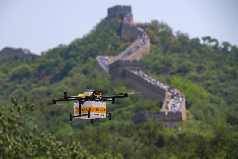 Getting a drone to deliver your coffee at the Great Wall!