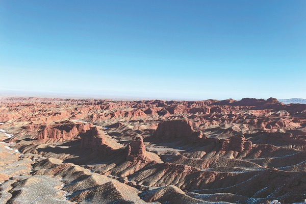Forces of nature create iconic landforms along the Hexi Corridor