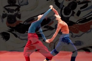 Twin lotus dance: Beauty of Dunhuang