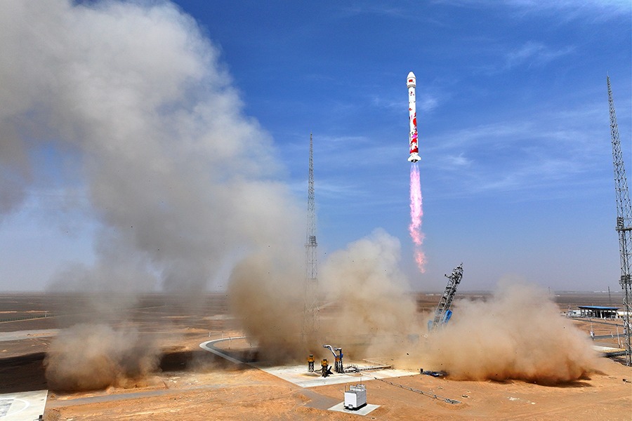 China's commercial rocket sends six satellites into space