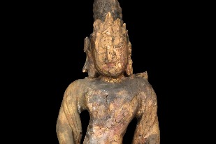 Wooden statue of Avalokitesvara from Western Xia Dynasty