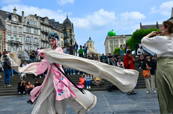 Cultural flash mob impresses Brussels