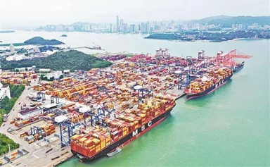 Xiamen FTZ's Songyu Operational Area handles dual mega-ship berthing
