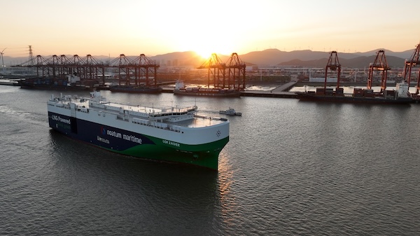 Abu Dhabi, Zhejiang mark a new milestone with launch of dual-fuel car carrier
