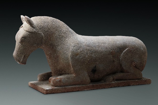 Stone horse excavated from Xixia Imperial Tombs