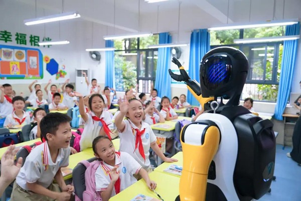 Robots welcome students back to school in OVC