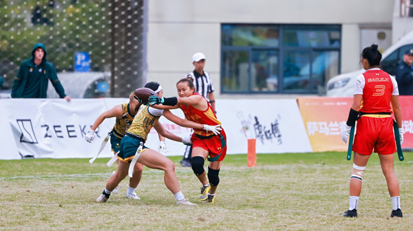 China dominates women's flag football tournament