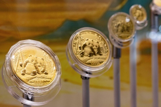 Panda-themed precious metal coins shimmer in Chengdu