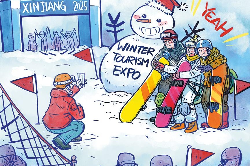 Cartoon: Winter tourism expo