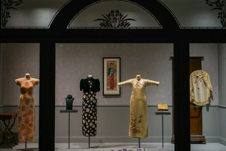 Exhibition traces a century of qipao fashion in Shanghai