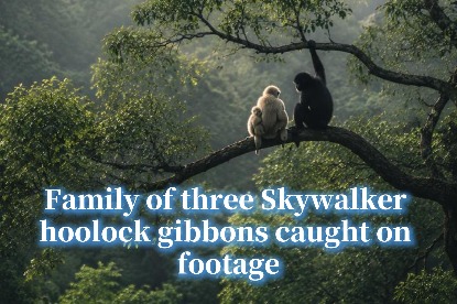 Skywalker hoolock gibbons in Yunnan welcome newborn