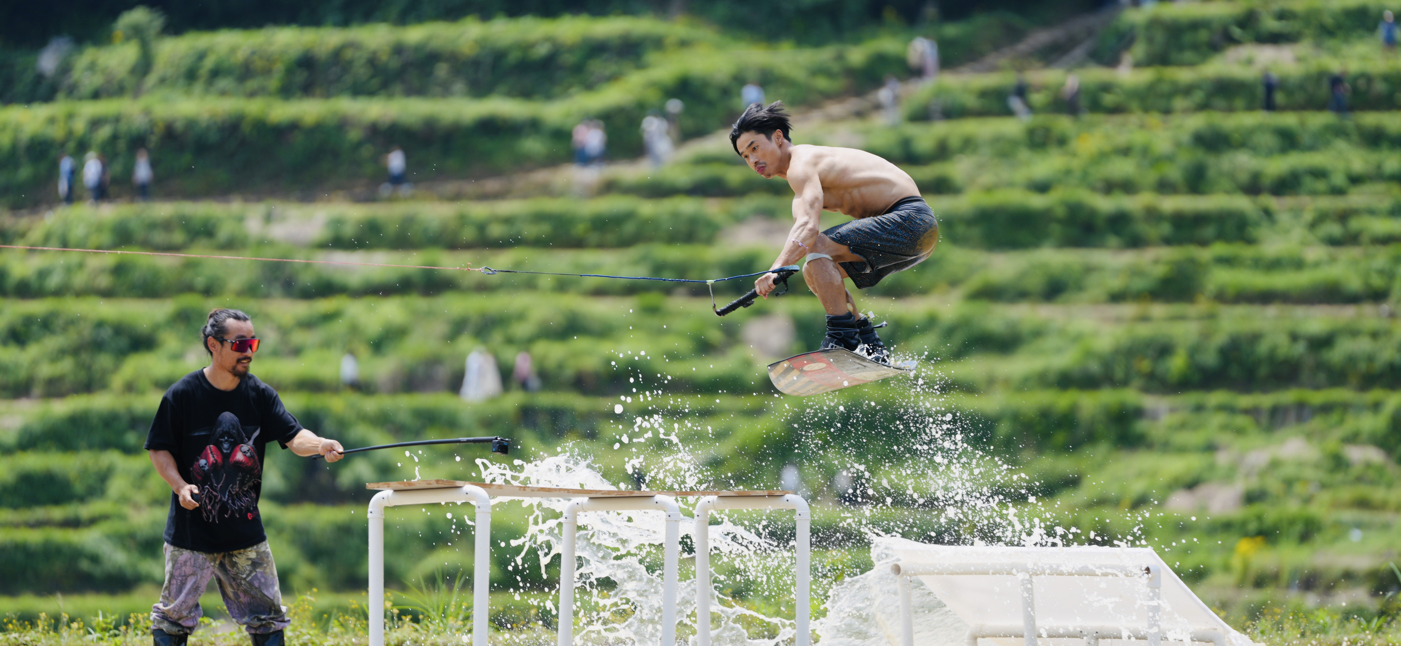 Wakeboarding on the Yunhe Rice Terraces: An adventure like no other